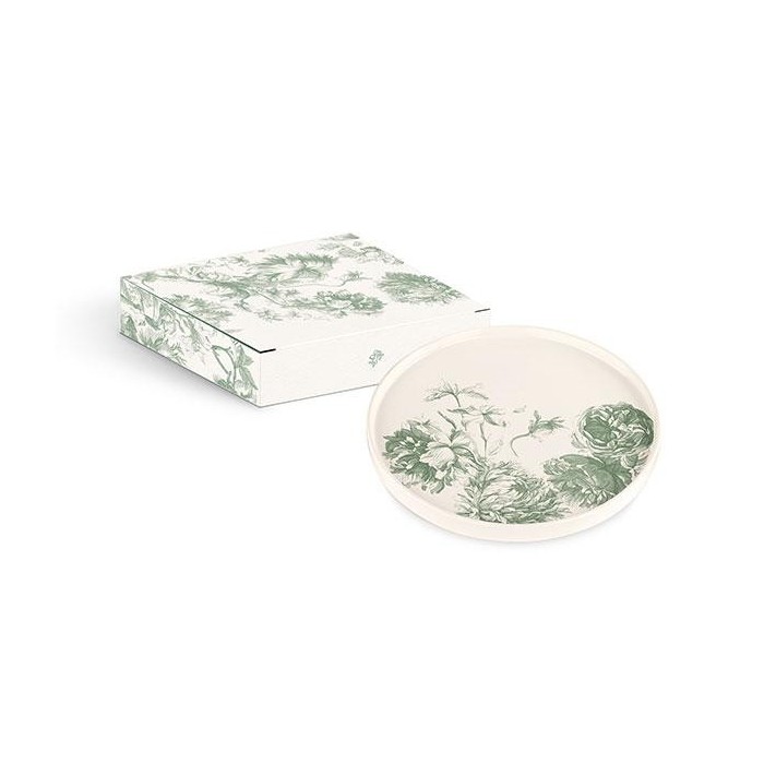 PIATTO TOILE D24 VERDE CON BOX